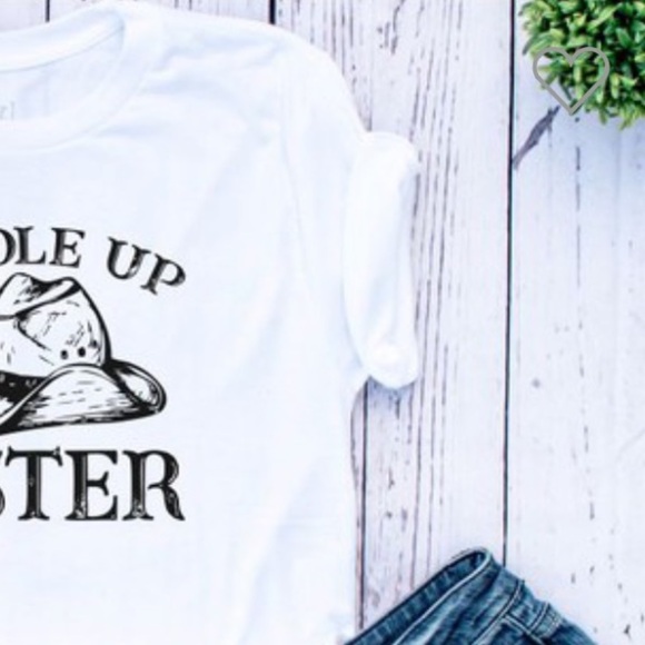 Boho Saddle Up Sister Tee - White - Picture 4 of 4